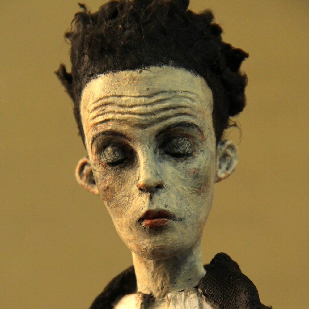 Schiele in Lavender Shirt